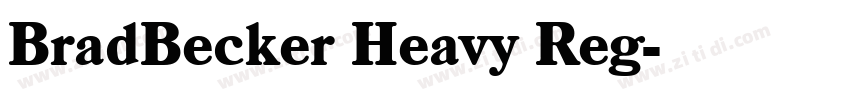 BradBecker Heavy Reg字体转换